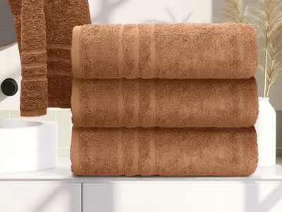 Produktbild von Badetuch Comfort Maxi 100x200 cm braun, 100% Baumwolle