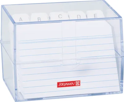 Produktbild von BRUNNEN Karteibox A7 gefüllt, transparent