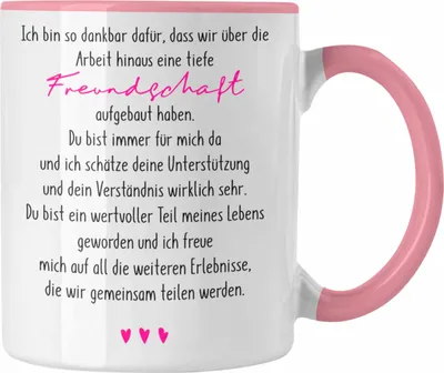 Produktbild von Trendation - Kollegin Tasse Geschenk Arbeitskollegin (Rosa)