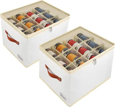 Zdjęcie produktu dla Patinao 2-częściowy organizer na buty 24 komórki