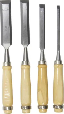 Immagine prodotto di Set di scalpelli con manico in legno, 4 pezzi SB