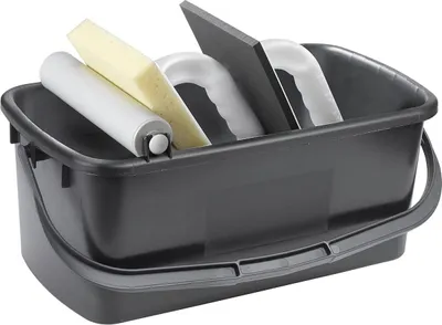 Produktbild von kwb Profi Fliesenleger-Waschset 3-teilig '10 l Wasch-Eimer inkl. Ausdrückrolle, 1x Schwamm-Brett aus Zellgummi-Kunsstoff, 1x Putz-Brett mit Hydroschwamm-Auflage,  Germany