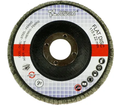 Produktbild von Fächerschleifscheibe Ø 115 x 22,2 mm, K-80, Normalkorund