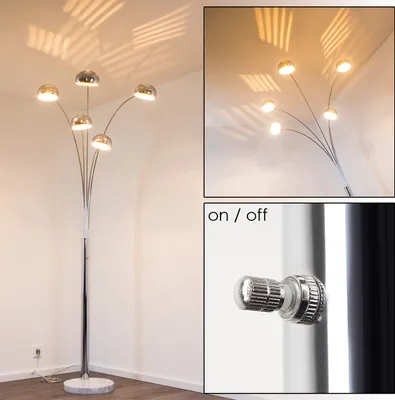 Produktbild von Suio »Suio« Stehleuchte aus Metall in chrom mit Lichteffekt