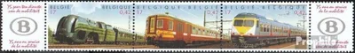 Produktbild von Briefmarken Belgien 2001 Mi 3043-3045 Fünferstreifen (kompl.Ausg.) postfrisch Eisenbahn