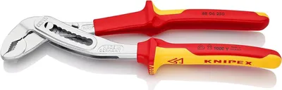 Produktbild von KNIPEX 88 06 250 SB Alligator® Wasserpumpenzange isoliert mit Mehrkomponenten-Hüllen, VDE- verchromt 250 mm (SB-Karte/Blister)