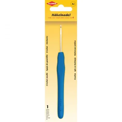 Produktbild von KLEIBER Häkelnadel Größe 4 Kunststoffgriff blau