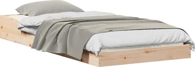 Produktbild von vidaXL Bettrahmen Braun 90 x 200 cm Massives Kiefernholz