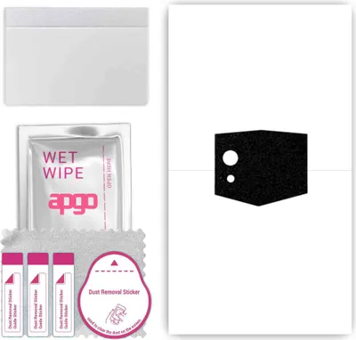 Produktbild von apgo Rückseite Schutzfolie, Skin, kompatibel mit Cubot Pocket 3, Hinten Displayschutzfolie aus Vinylfolie, kratzfest, einfache Montage - Mattschwarz