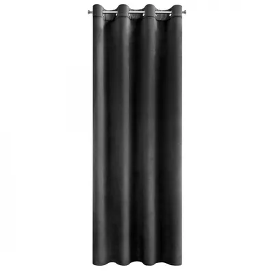 Produktbild von Eurofirany MELANIE Vorhang 140x250 Ösen Schwarz