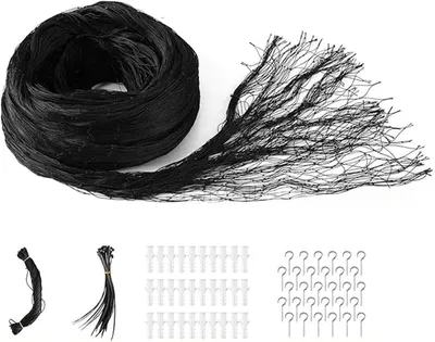 Zdjęcie produktu dla Siatka balkonowa dla kotów, 3x4 m, wytrzymały, odporny na zarysowania nylon, wzmocniona, przeznaczona na balkon i do ogrodu