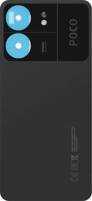 Image de Clappio, dos de rechange pour Xiaomi Poco C65, noir