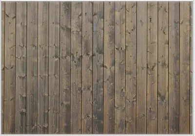 Produktbild von Wallario Wandbild Holzpaneelen in grau braun - Holzmuster mit Maserung, Größe: 70,30 x 100,30 cm, Poster mit weißem Kunststoffrahmen