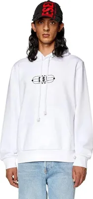 Image de Diesel Ginn K35 Sweat à capuche Blanc M Hommes Blanc M