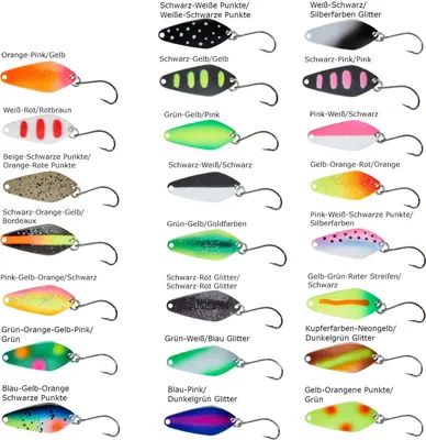 Produktbild von Balzer Spoon Searcher 2,1g - Forellenblinker, Farbe:Weiß-Schwarz/Silberfarben Glitter