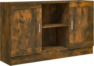 Produktbild von vidaXL Sideboard Räuchereiche 120x30,5x70 cm Holzwerkstoff