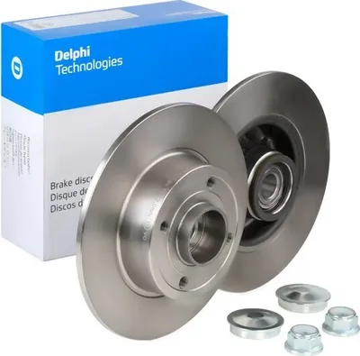Produktbild von 2x DELPHI Bremsscheibe BG9028RS für RENAULT CLIO II (BB0/1/2_ CB0/1/2_) 80 6mm