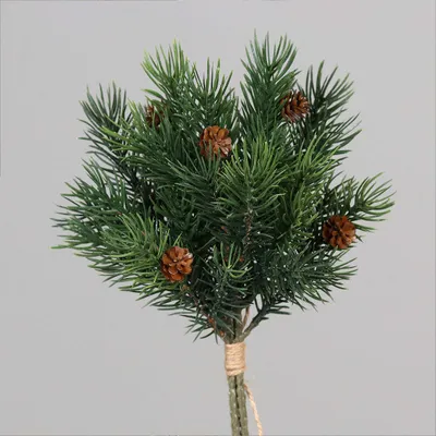 Produktbild von Kunstblume Tannen 28 cm mit Zapfen