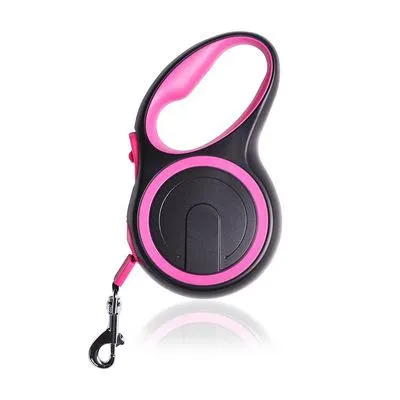 Produktbild von Hundeleine einziehbare Leine für kleine Hunde 3m / bis 15 kg Pink Automatik Rollleine Sicherheit
