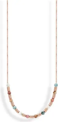 Image de Victoria Collier de perles couleur or rose