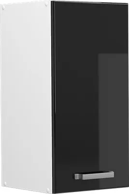 Produktbild von Hängeschrank Vicco R-Line Schwarz Hochglanz 30 cm, Model 41208