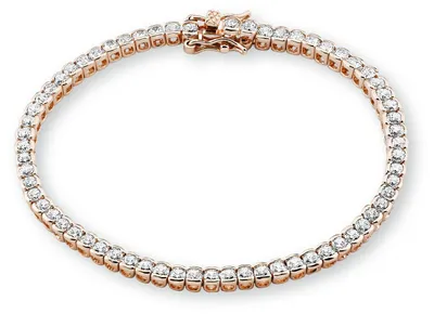 Produktbild von s.Oliver 272.108.6412.3093.01E1.18, Sterling silver 925, synthetic zirconia, 18 carat rose gold plating