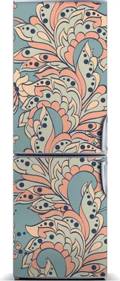 Immagine prodotto di Decorazione per frigorifero Tulup - Tappetino magnetico - 60 cm x 180 cm - Magnete da applicare al frigorifero - Motivi floreali etnici