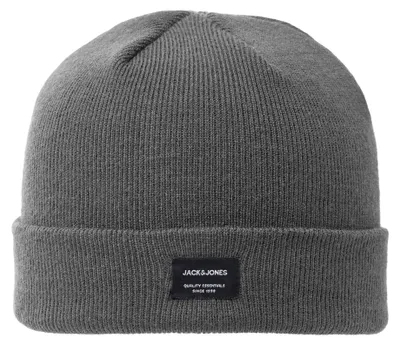 Produktbild von Jack & Jones 12160311_2384_S/M, Kind, Uni, Hut, Grau, Wollstrickmütze, Grey Melange