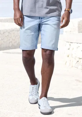 Produktbild von JOHN DEVIN Jeansshorts 5-Pocket Shorts, lightblue-denim Größe 38