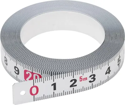 Image de Ruban de mesure, acier Ruban de mesure PIT50, ruban de mesure autocollant ; longueur 5 m, largeur 13 mm