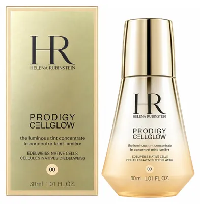 Zdjęcie produktu dla Helena Rubinstein Prodigy Cellglow, baza rozświetlająca podkład, butelka, serum, odcień beżowy, z ekstraktem z Edelweiss, rozświetlająca, promienista