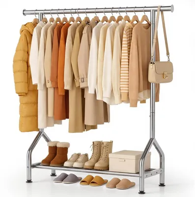 Productafbeelding van Vrijstaand Kledingrek voor Jassen en Kleding