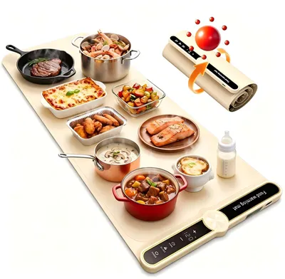 Warmhoudmat 100x38 cm, 8 Sek. Aufheizzeit, 550 W, 9 Temp.-Stufen
