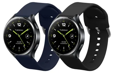 Produktbild von kwmobile 2x Uhrenarmband für Xiaomi Watch 2 / OPPO Watch X / Oneplus 2 Armband - Fitnesstracker Band Set aus TPU Silikon - Ersatzarmband Smartwatch -
