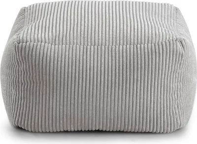 Produktbild von Kinder Sitzsack „MIKI“ - Bequem, Montessori Sitzkissen für Kinderzimmer (Hellgrau, 50x50x30 cm)