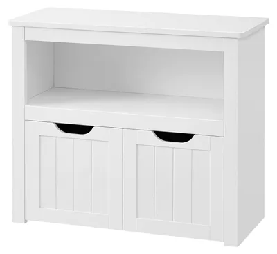 Obrázok produktu pre Polica na hračky s kolieskami a úložná skrinka | Biela | 72,2 x 29,7 x 60 cm