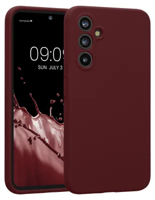 Produktbild von kwmobile Hülle kompatibel mit Samsung Galaxy A54 5G Hülle - A54 Case gummiert - Silikon Handyhülle - Schutzhülle Bordeaux Violett