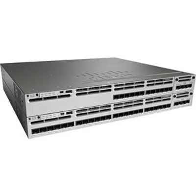 Produktbild von Cisco 3850-24S-S, Managed, L3, Gigabit Ethernet (10/100/1000), Rack-Einbau, 1U