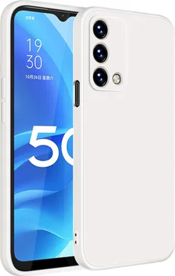 Produktbild von OPPO A93 5G Hülle, LaimTop Slim Liquid Silikon Gel Gummi Schutzhülle für OPPO A93 5G Weiß