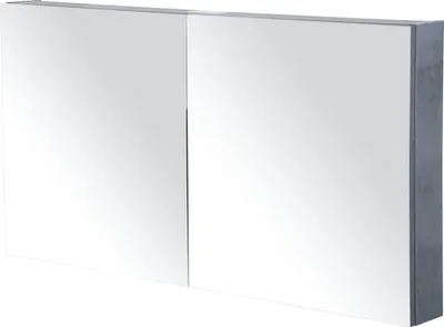 Produktbild von Spiegelschrank Sanox 120 x 13 x 65 cm beton anthrazit 2-türig