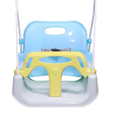 Produktbild von ZERRO Babyschaukel Kinderschaukel Outdoor und Indoor Verstellbar 50KG Ab 2 Jahren,Gelb