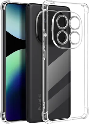 Zdjęcie produktu dla Mayaxess, wstrząsoodporne etui dla Xiaomi Redmi Note 14 Pro i 14 Pro Plus, przezroczyste