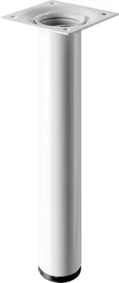 Produktbild von Hettich Tischbein 3,0 x 20 cm Stahl weiß - 1 Stück