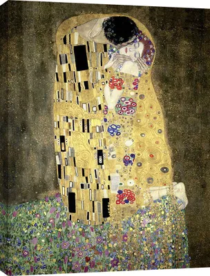 Zdjęcie produktu dla Wydruk na płótnie - Gustav Klimt, Pocałunek - 70x50 cm