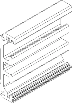 Produktbild von GEZE Zargenausgleichsprofil Wm.Alu.EV1 L.2050mm Levolan 60/120 - 147556