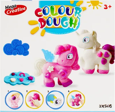 Produktbild von Massenpferde aus Kunststoff, 3 Farben 3+ Mega Creative