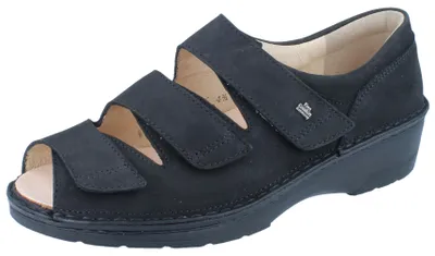 Produktbild von FINN COMFORT Ischia Damen Sandale schwarz Nubukleder - Größe: UK 6