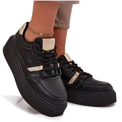 Produktbild von Damen Sneakers Auf Plattform Big Star SS274360 Schwarz 39