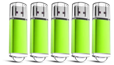 Produktbild von 5x 8GB USB 2.0 Stick Flash USB Drive Kompakt USB Flashdrive Speicherstick Memorystick Farbe: Grün