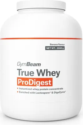 Produktbild von GymBeam True Whey ProDigest 2000 g, Banane